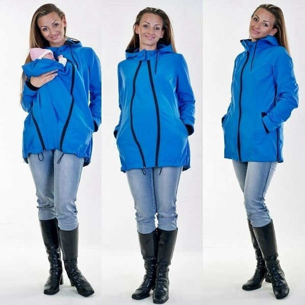 3in1 Tragejacke Umstandsjacke Softshelljacke Allwetterjacke