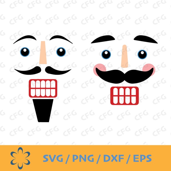 Nutcracker Face Svg Etsy