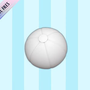Pelota de playa en miniatura para casa de muñecas: escalas 1/6, 1/12 y 1/24 (archivo STL de descarga instantánea).