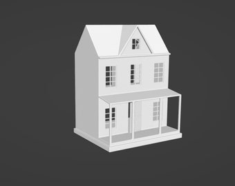 Dollhouse Miniature 1:24 Dollhouse Instant Download STL File Pre