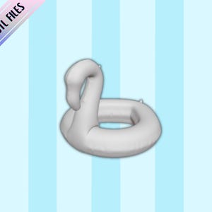 Puppenhaus-Miniatur Flamingo Float: 1/12 & 1/24 Scale (STL Datei)