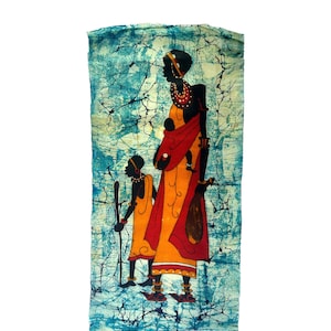 アフリカケニア飾り布ろうけつ染めワックスアート