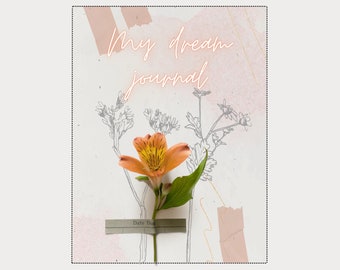 Floral Dream Journal – Printable Sleep Tracker (Digital Download)