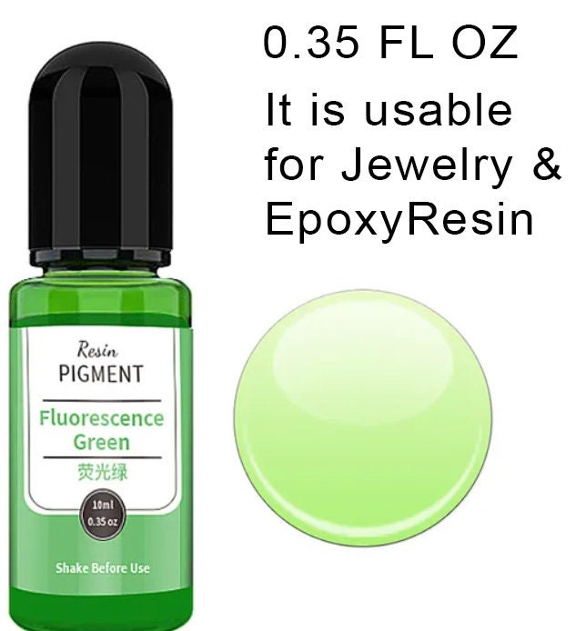 Concentrated Fluorescent Green Resin Dye for DIY Crafts, high-quality epoxy dye for resin art, concentrated liquid dye epoxy resin coloring