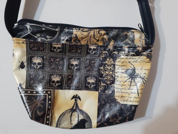 Nevermore Gothic Antique Patchwork Skulls Spider … - image 4