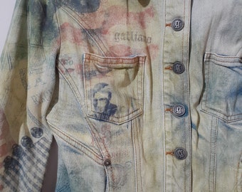 ジョン・ガリアーノ レディース マルチカラー デニムジャケット - Etsy