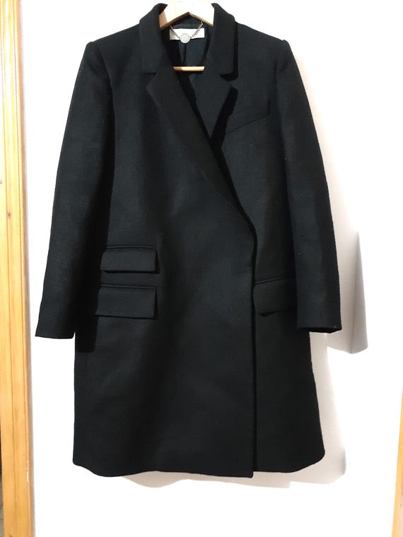 Stella McCartney, Stella McCartney Women Wool Black Overcoat