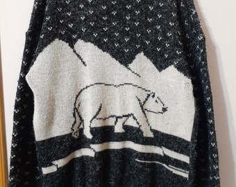 Pull en laine mélangée tricotée Emmeti pour femme