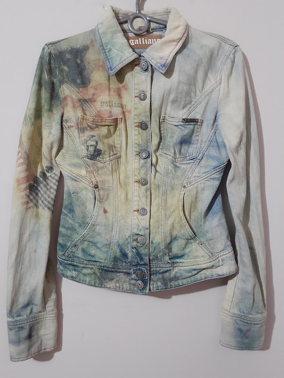 ジョン・ガリアーノ レディース マルチカラー デニムジャケット - Etsy