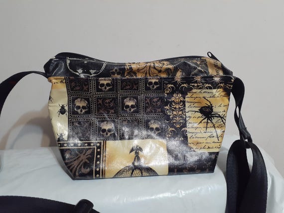 Nevermore Gothic Antique Patchwork Skulls Spider … - image 3