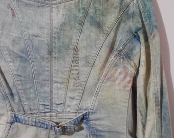 ジョン・ガリアーノ レディース マルチカラー デニムジャケット - Etsy