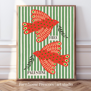 Palästina Kunstdruck, Digitales Palästina Poster, palästinensischer Widerstand Kunst, palästinensische Wanddekoration, linkes Plakat, Menschrechtler