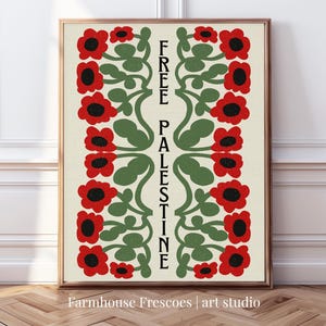 Druckbare kostenlose Palästina Kunst, palästinensische Wand-Kunst-Dekor, Palästina-Widerstand Kunst, palästinensische Poster, Mensch Rechte Land hinten links Kunst