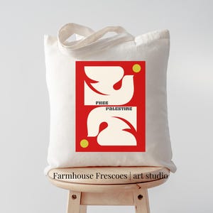 Free Palestine Tote Bag, Bio-Baumwolle Free Palestine Tote Schultertasche, Urlaub Tote Bag, Handgemachte Tragetasche Pool Schultertasche