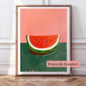Póster de sandía de Palestina libre, impresión artística palestina de calidad de museo, esto no es una sandía, arte de la resistencia palestina, póster de izquierda