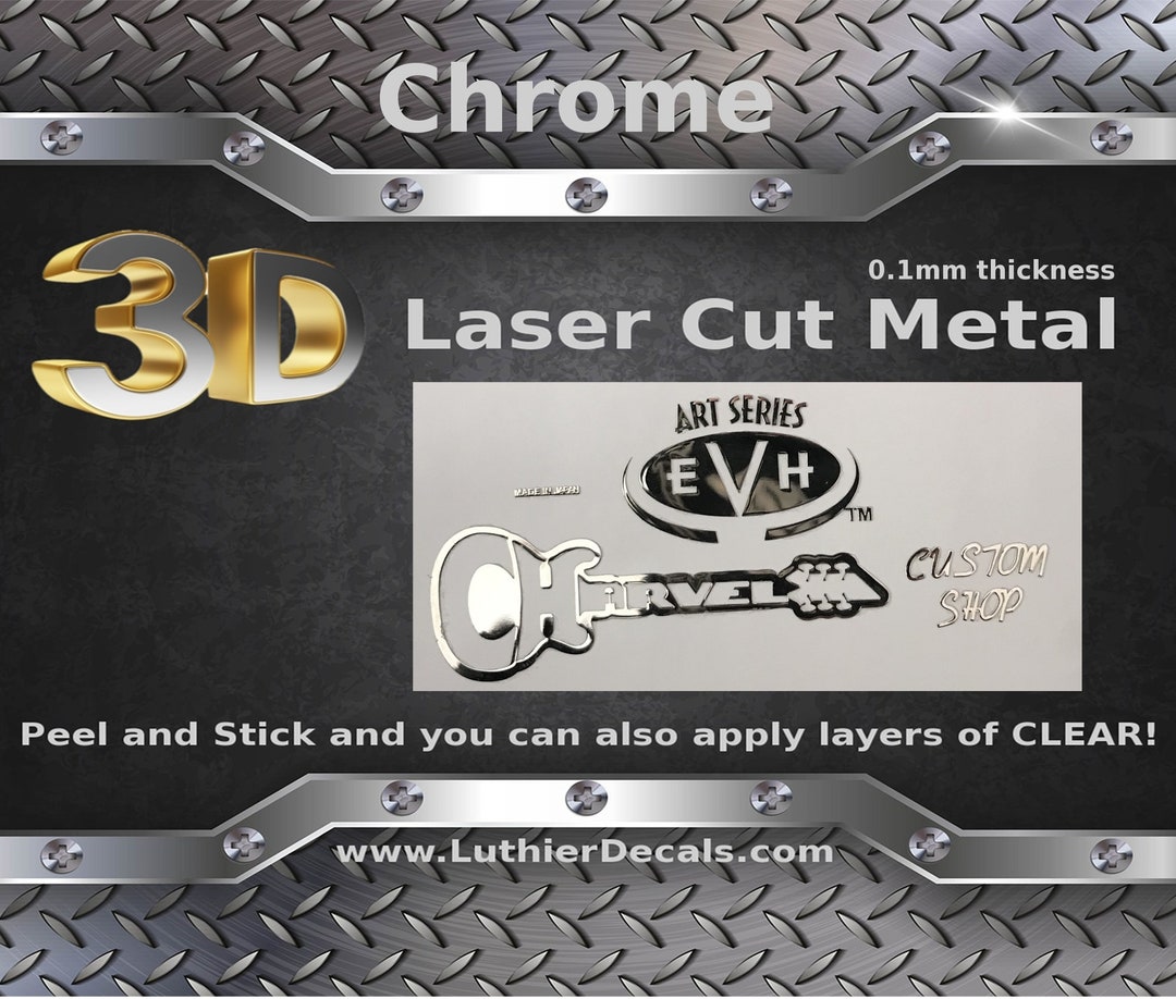 Charvel Guitar Decal Head Stock Restoration 3d Laser Cut Metal - Etsy