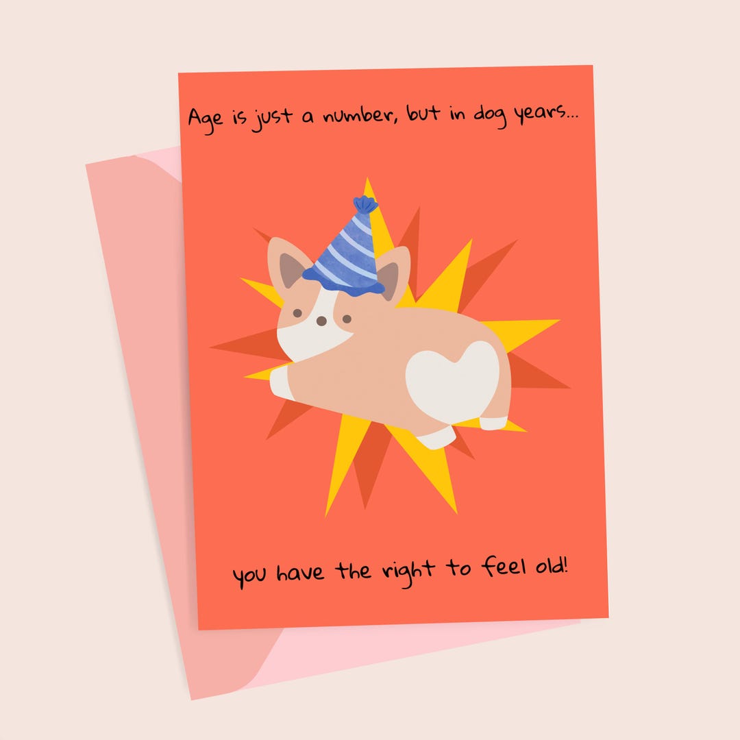 Funny Dog Lover Birthday Card Instant Download Printable - Etsy