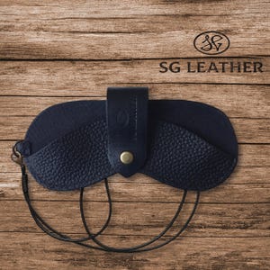 Brillenhalter, Leder Brillenetui, Sonnenbrillen Organizer mit abnehmbarer Kordel, Reisezubehör, personalisiertes Geschenk für Ihn, Geschenk für Sie