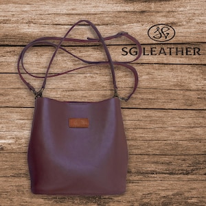 Bolso bandolera de piel, bolso de mano para mujer, bolso de mano de piel auténtica, regalo personalizado, bolso de mano de piel, regalo para ella, bolso de mano personalizado