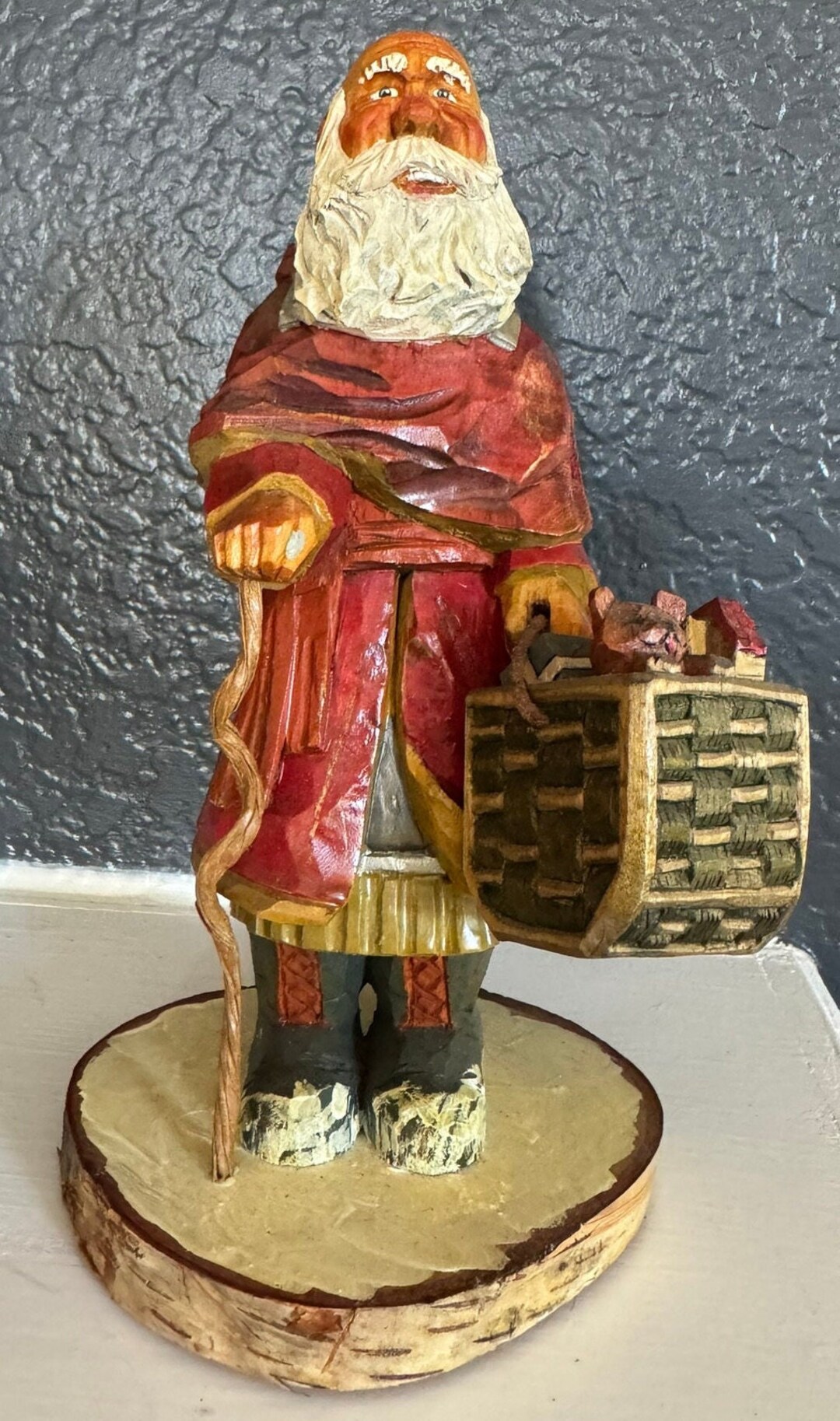 Unique Santa Wood | Hand Carved | Unique | Santa | One of a Kind | Joe Perkins ...