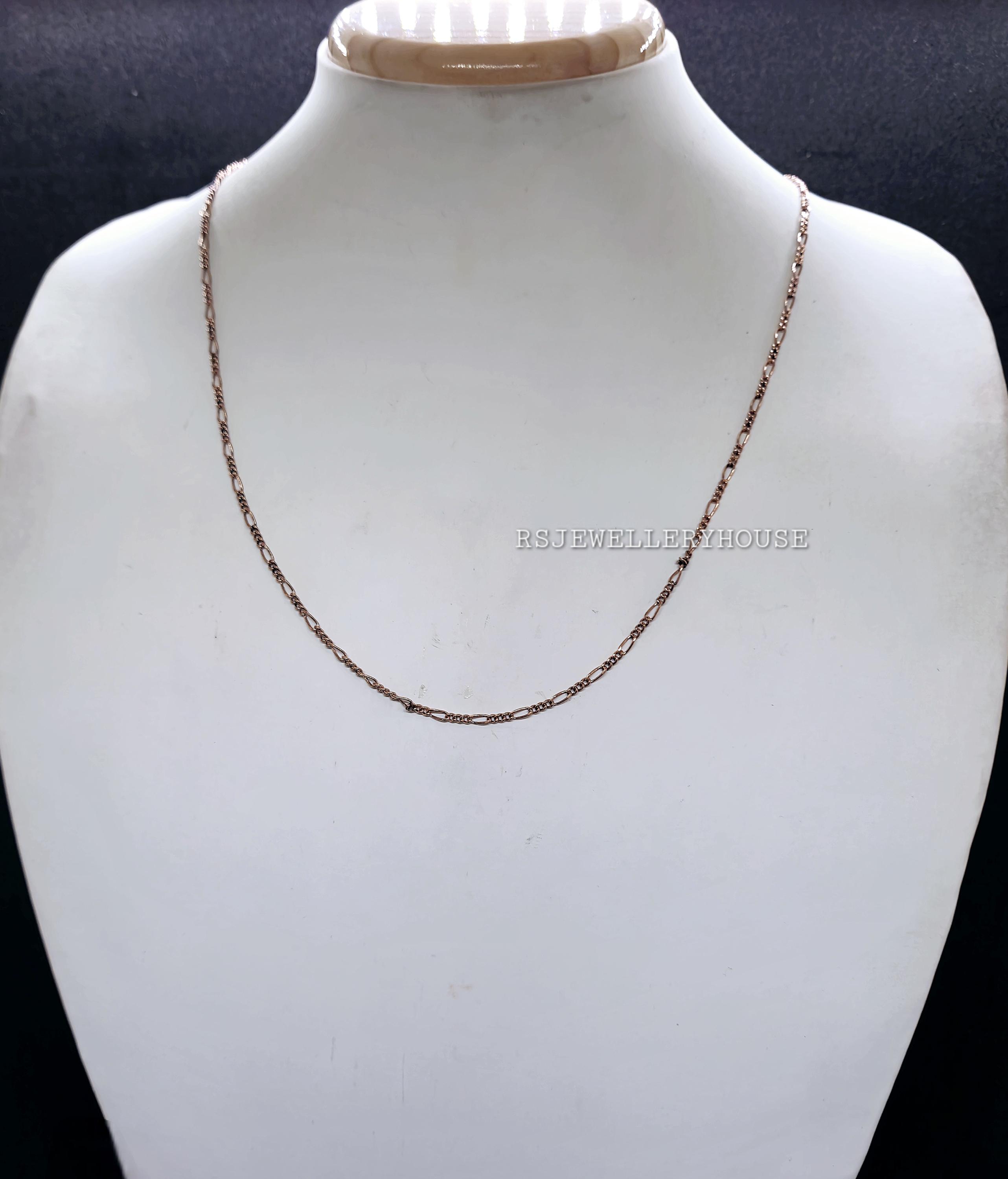Top Quality Copper Wire Wrapped Chain Necklace 18