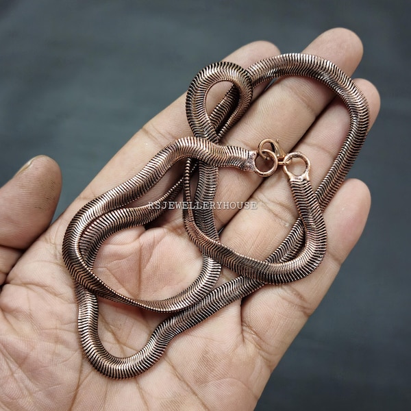 Top Quality Copper Chains Necklace Adjustable Chain Snake Copper Chains for Gift Handmade Copper Chain Pure Copper Chain Unisex Copper Chain