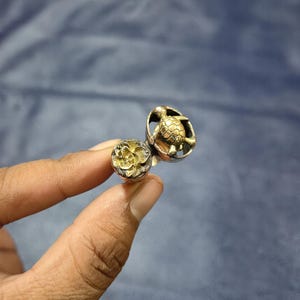 Turtle Ring Pure Copper Ring Handmade Jewelry Flower Style Jewelry Copper Jewelry All Size Available Gift For Men Amazing Jewelry
