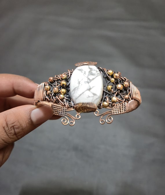 バングル ジュエリー 純銅 銅 ブレスレット ハンドメイド 手作り アクセサリー