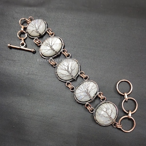 Tree of life Bracelet Rainbow Moonstone Wire Wrapped Bracelet Original Gemstone Bracelet Handmade Copper Tree of life Jewelry Gif For Mother