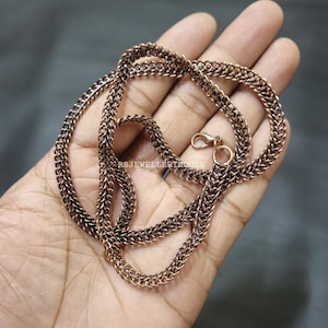 Top Quality Copper Chains Necklace Adjustable Chain Snake Copper Chains for Gift Handmade Copper Chain Pure Copper Chain Unisex Copper Chain