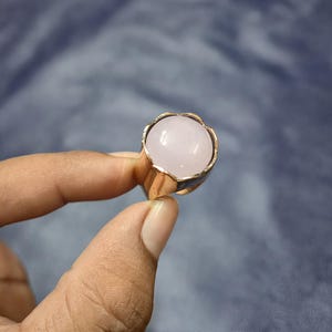 Rose Quartz Ring Copper Wire Wrapped Ring Adjustable Ring Handmade Gemstone Ring Amazing Copper Jewelry Designer Ring Gift For Him