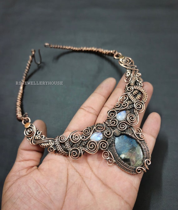 Watermelon Tourmaline Wire Wrapped Necklace Adjustable Necklace Original Gemstone Handmade Jewelry Copper Necklace Anniversary Gifts for Her Etsy Canada