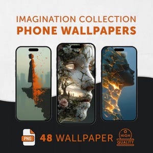 Surreal Art Phone Wallpaper: Cinematic Dreamscapes (Digital Download)