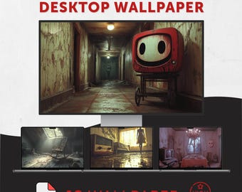 Horror Movie Desktop Wallpaper: Dark Art in Filmkunst (Digitaler Download, 240 DPI)