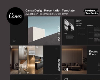 Canva Template for Architecture Portfolio Presentation | Modern & Stylish
