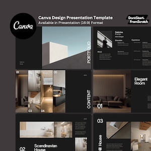 Canva Template for Architecture Portfolio Presentation | Modern & Stylish