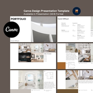 Modern Architecture Portfolio Template | Canva, Minimal & Clean