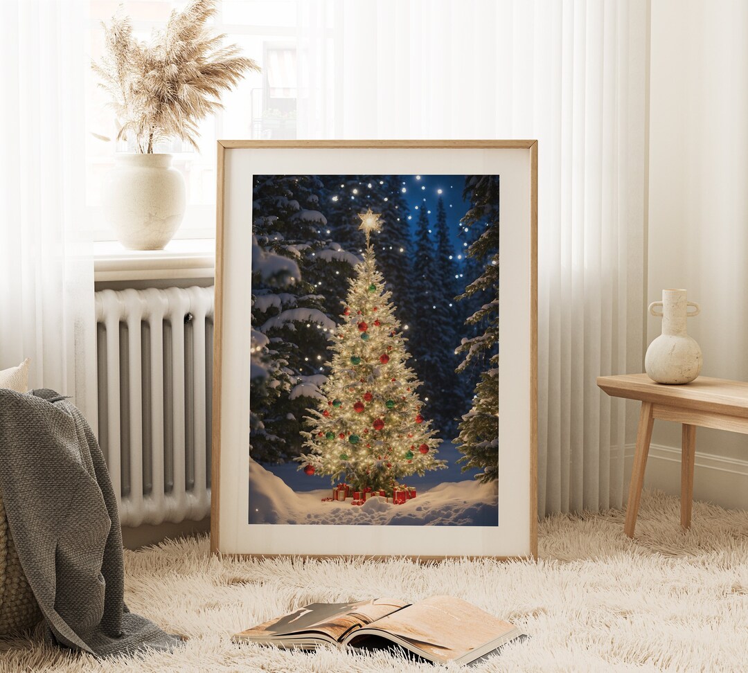 Christmas Tree Art | Printable Artwork | Christmas Tree Art Print ...