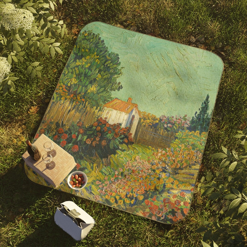 Picnic Blanket van Gogh Landscape Design Luxurious Outdoor Escape for