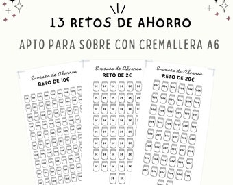 13 Hermosos Retos de Ahorros - Colección Blanco - Español