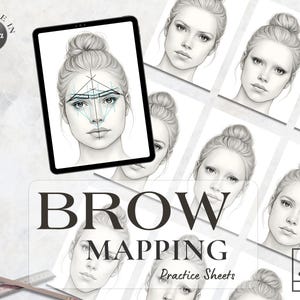 Oefenbladen voor het in kaart brengen van wenkbrauwen | PMU-trainingssjabloon (pdf)