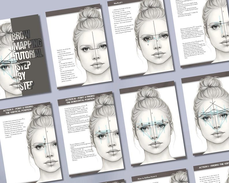 Brow Mapping Tutorial | Step-by-step Eyebrow Architecture Guide (PDF ...