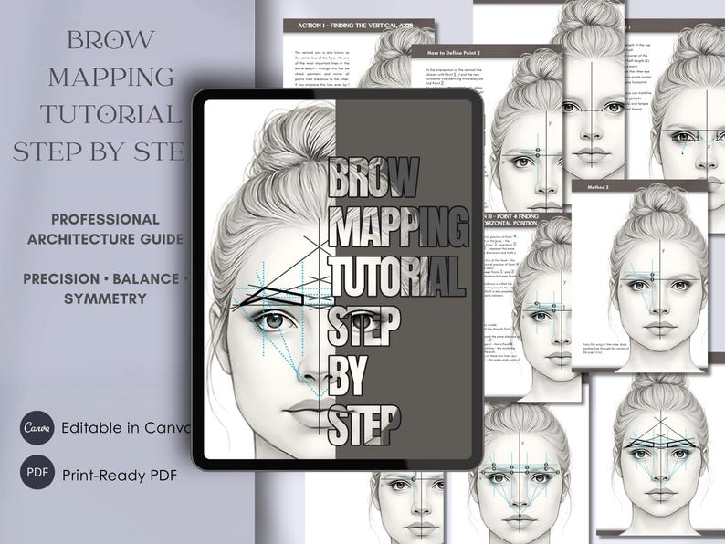 Brow Mapping Tutorial | Step-by-step Eyebrow Architecture Guide (PDF ...