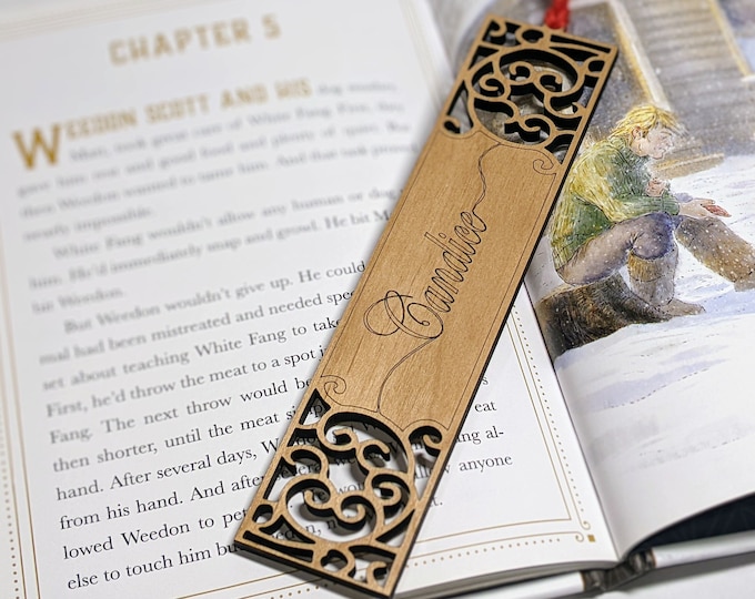 Personalized Wooden Bookmark, Custom Wooden Bookmark, Book Lovers gift, Birthday, Friendship, Retirement Gift, Engraving, custom design