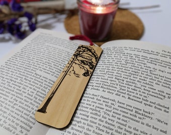 Laser Engraved Wooden Bookmark, Personalized Aspen Wood Gift