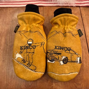 Custom bmw/ skier kinco mittens