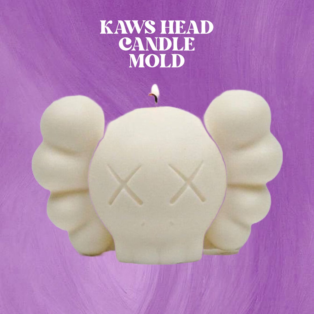 Kaws Head Candle Mold Kawaii Candle Mold Action Figure Mold Etsy