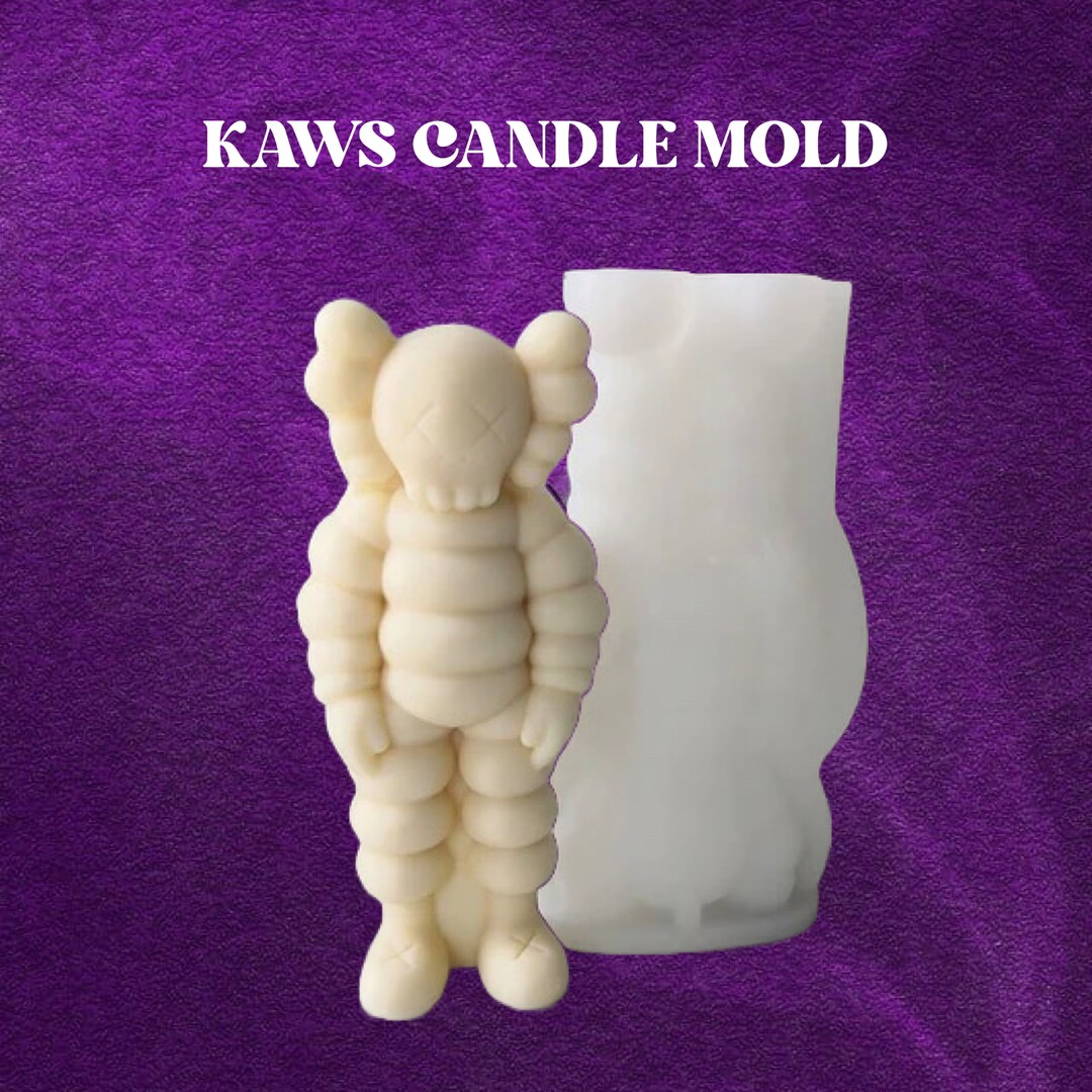 Kaws Candle Mold Kawaii Candle Mold Action Figure Mold Candle Etsy