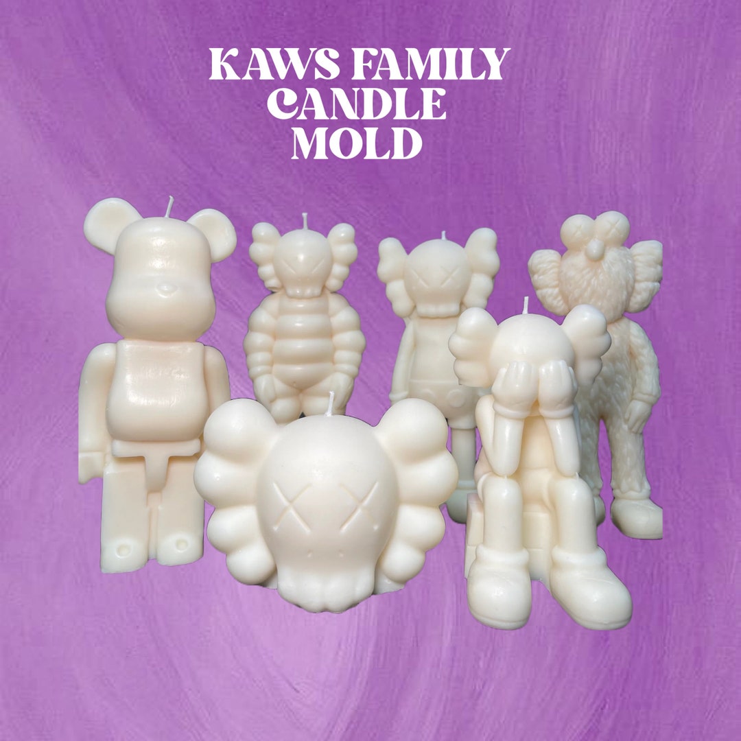 Kaws Family Candle Mold Kawaii Candle Mold Action Figure Mold Etsy