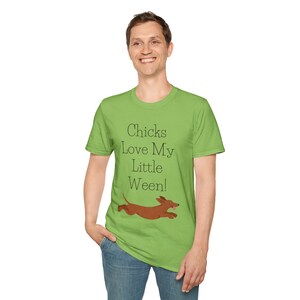Küken lieben mein wenig ween Shirt Doxie Shirt Wiener Hund Weiner Hunde-Shirt Lustiges Geschenk für Dackel-Liebhaber Dackel Shirt Doxie Hund Shirt